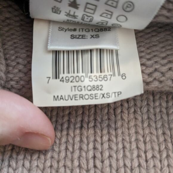 BCBG Maxazria cashmere blend mauve sweater size xs - Picture 7 of 8